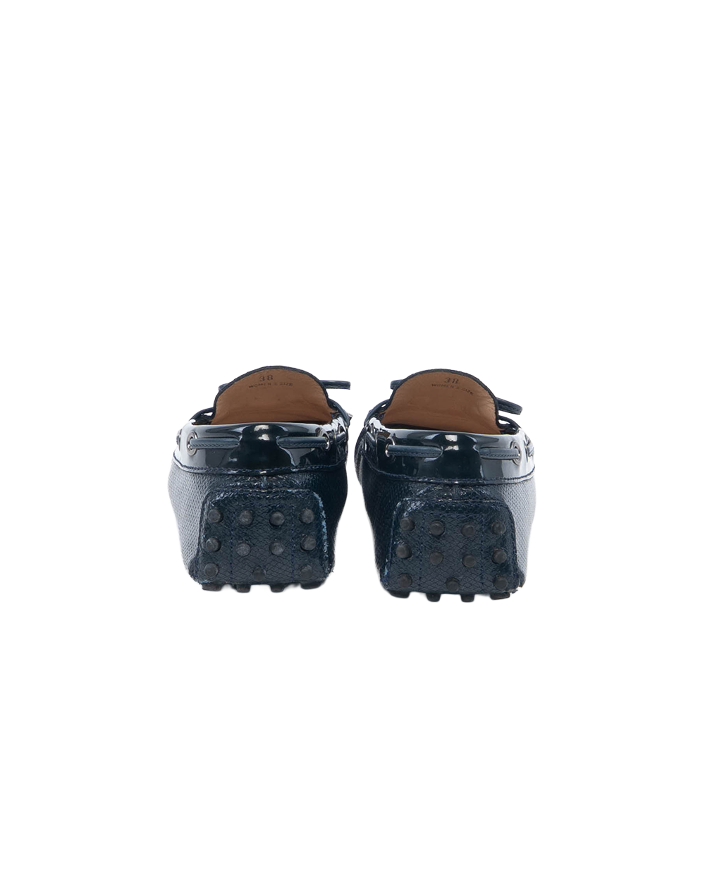 TOD S LOAFER 38 BLUE NAVY 7252