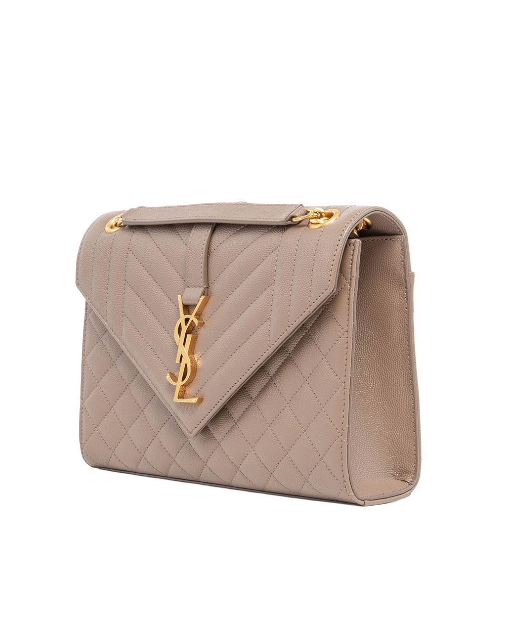 YSL ENVELOPE MEDIUM BROWN CALF GHW GUE600185 1022 04412