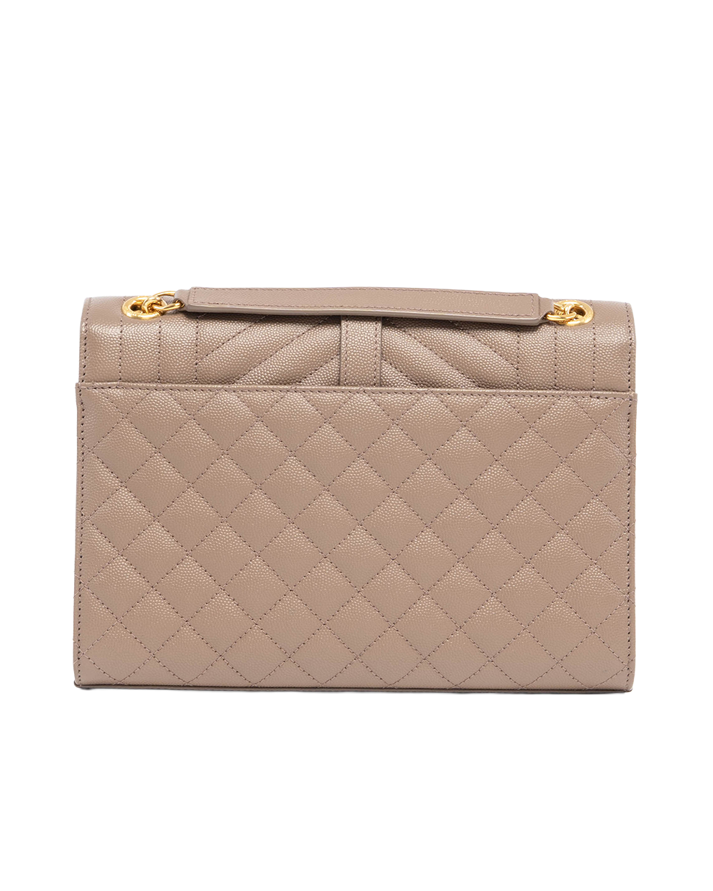 YSL ENVELOPE MEDIUM BROWN CALF GHW GUE600185 1022 04414