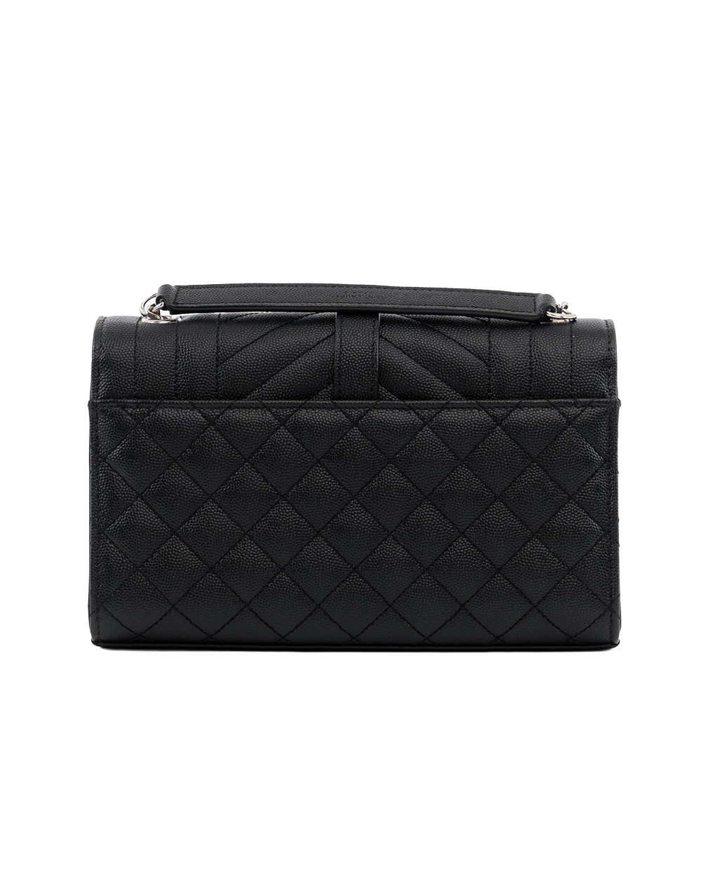 YSL ENVELOPE SMALL BLACK CHEVRON SHW ARS 600195 1221 1053
