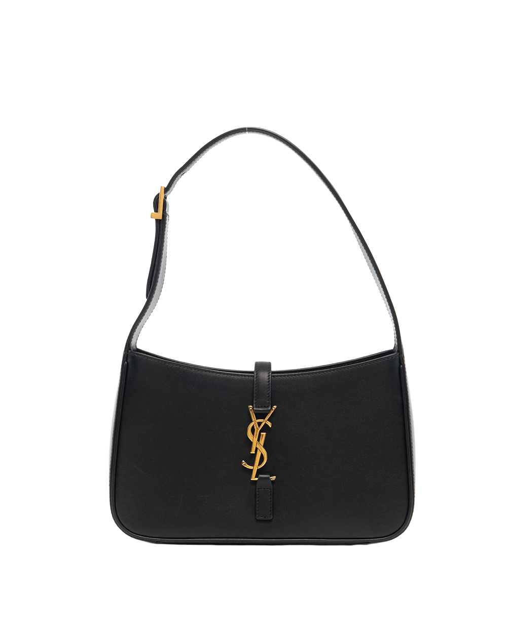 YSL HOBO BLACK CALF GHW MAL 657228 0922 09541