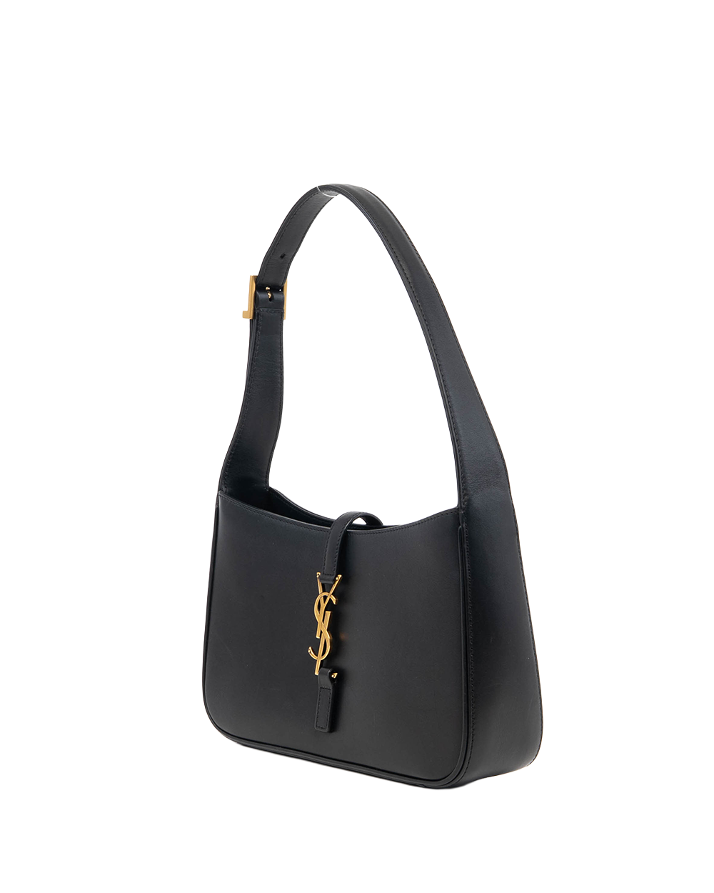 YSL HOBO BLACK CALF GHW MAL 657228 0922 09542