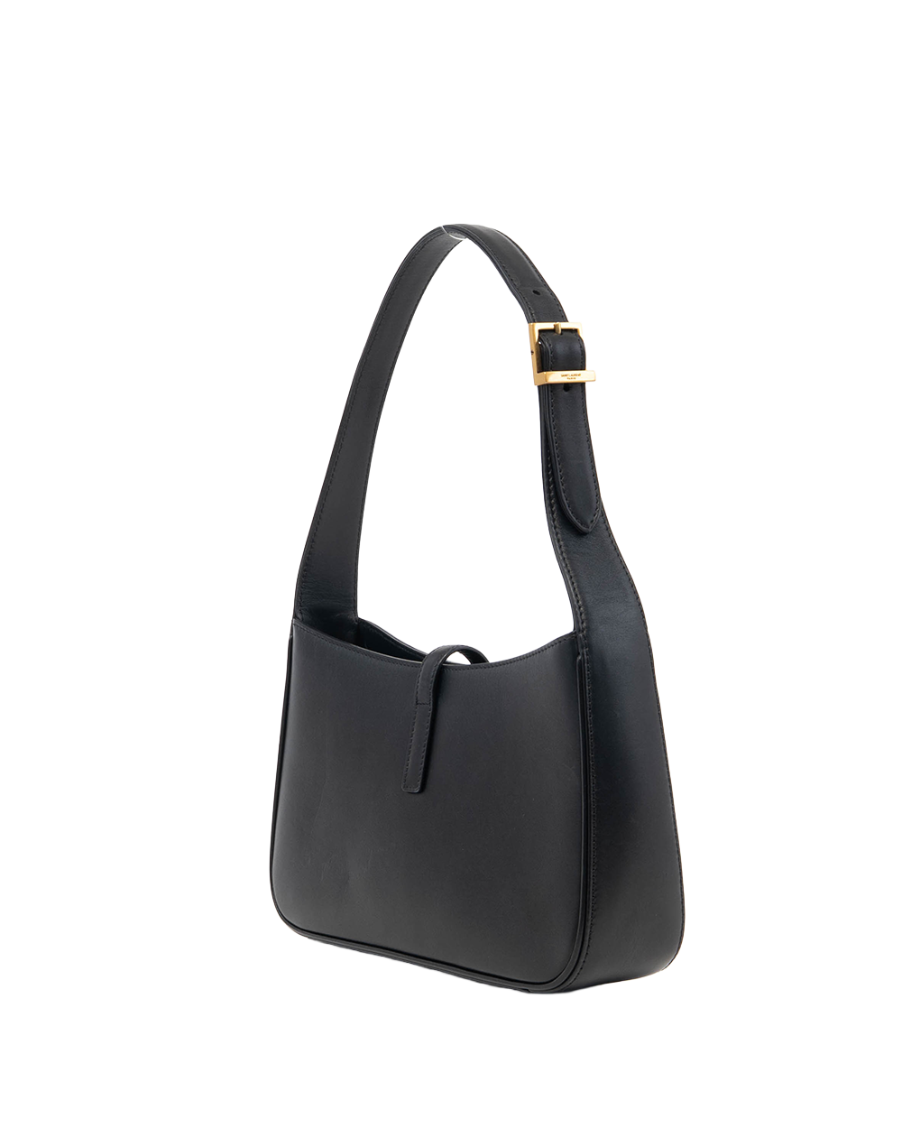 YSL HOBO BLACK CALF GHW MAL 657228 0922 09543