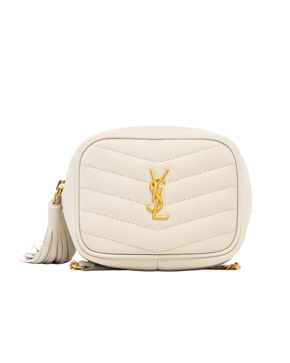YSL LOU BABY WHITE CALF GHW BRS 635088 0620 5166
