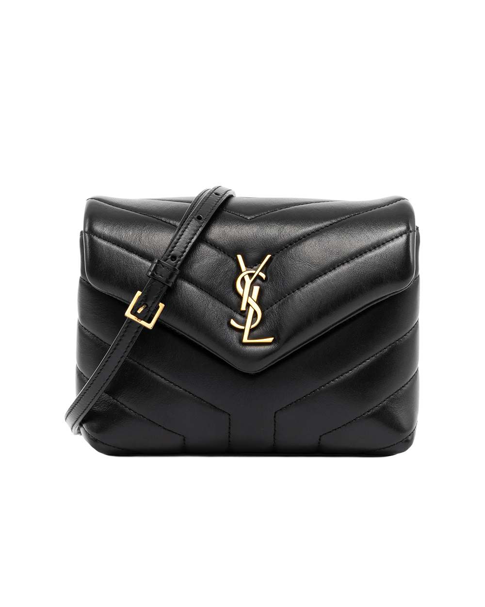 YSL LOU LOU MINI BLACK CALF GHW GUE 678401 0523 04686