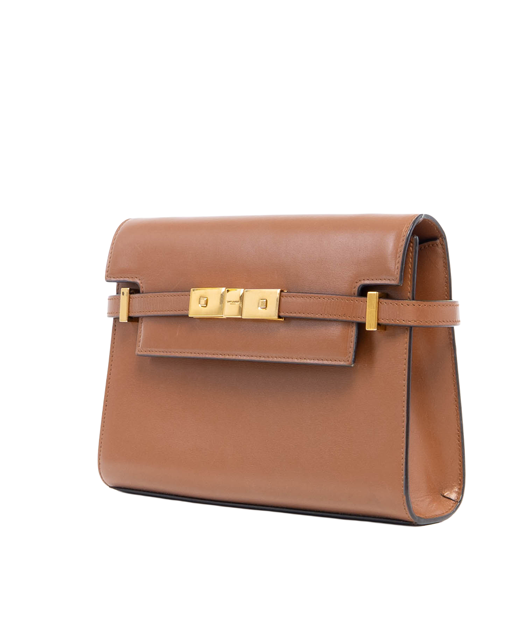 YSL MANHATTAN MINI BROWN CALF GHW GAB675626 0622 6066