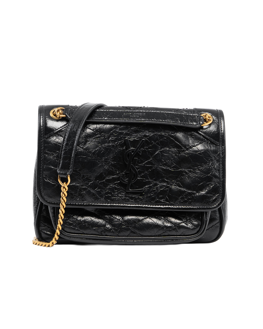 YSL NIKI BABY BLACK CALF GHW PLB 633160 0722 3166