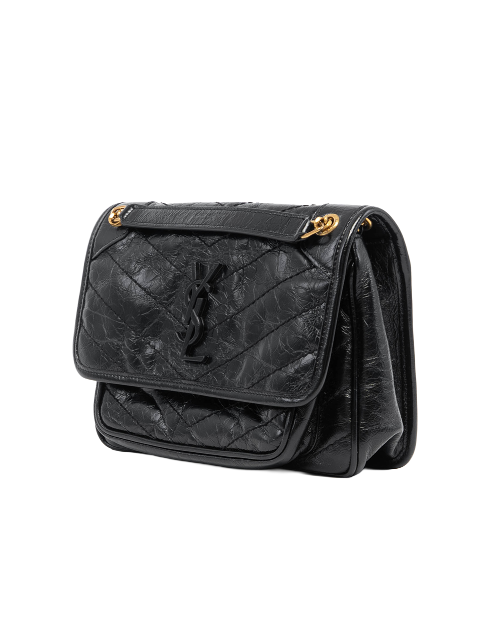 YSL NIKI BABY BLACK CALF GHW PLB 633160 0722 3168