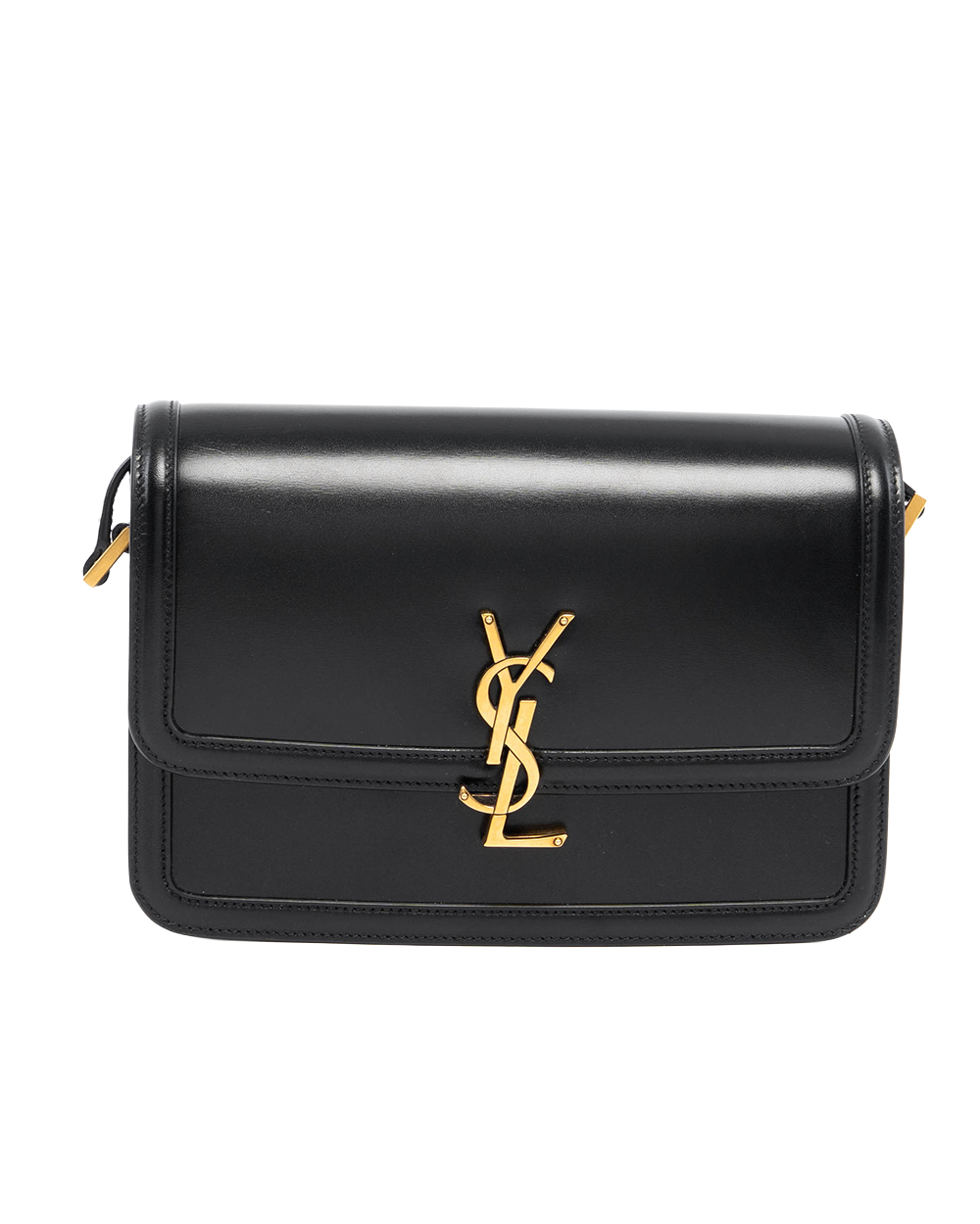 YSL SOLFERINO MEDIUM BLACK CALF GHW PLB 634305 0723 8173
