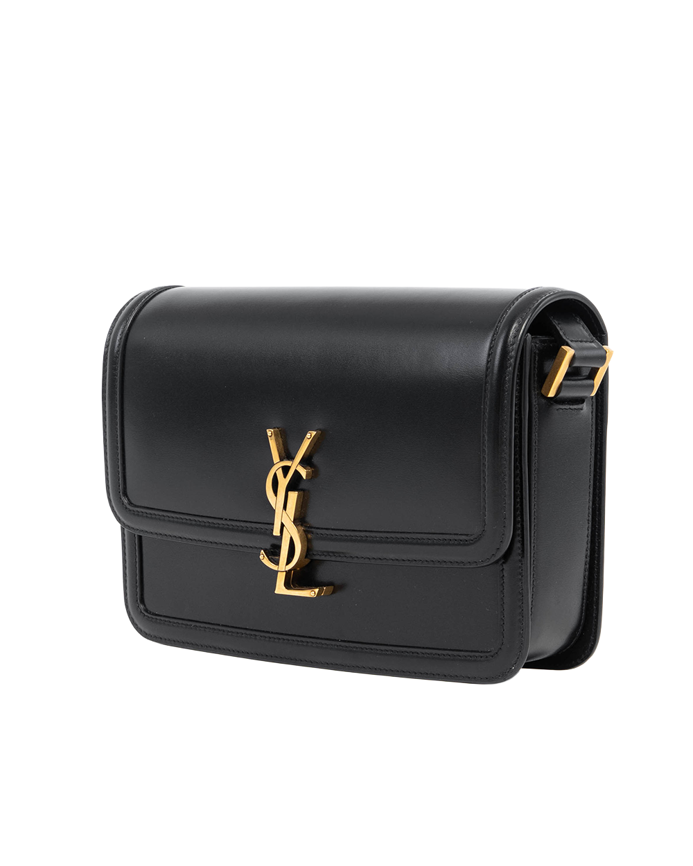 YSL SOLFERINO MEDIUM BLACK CALF GHW PLB 634305 0723 8174