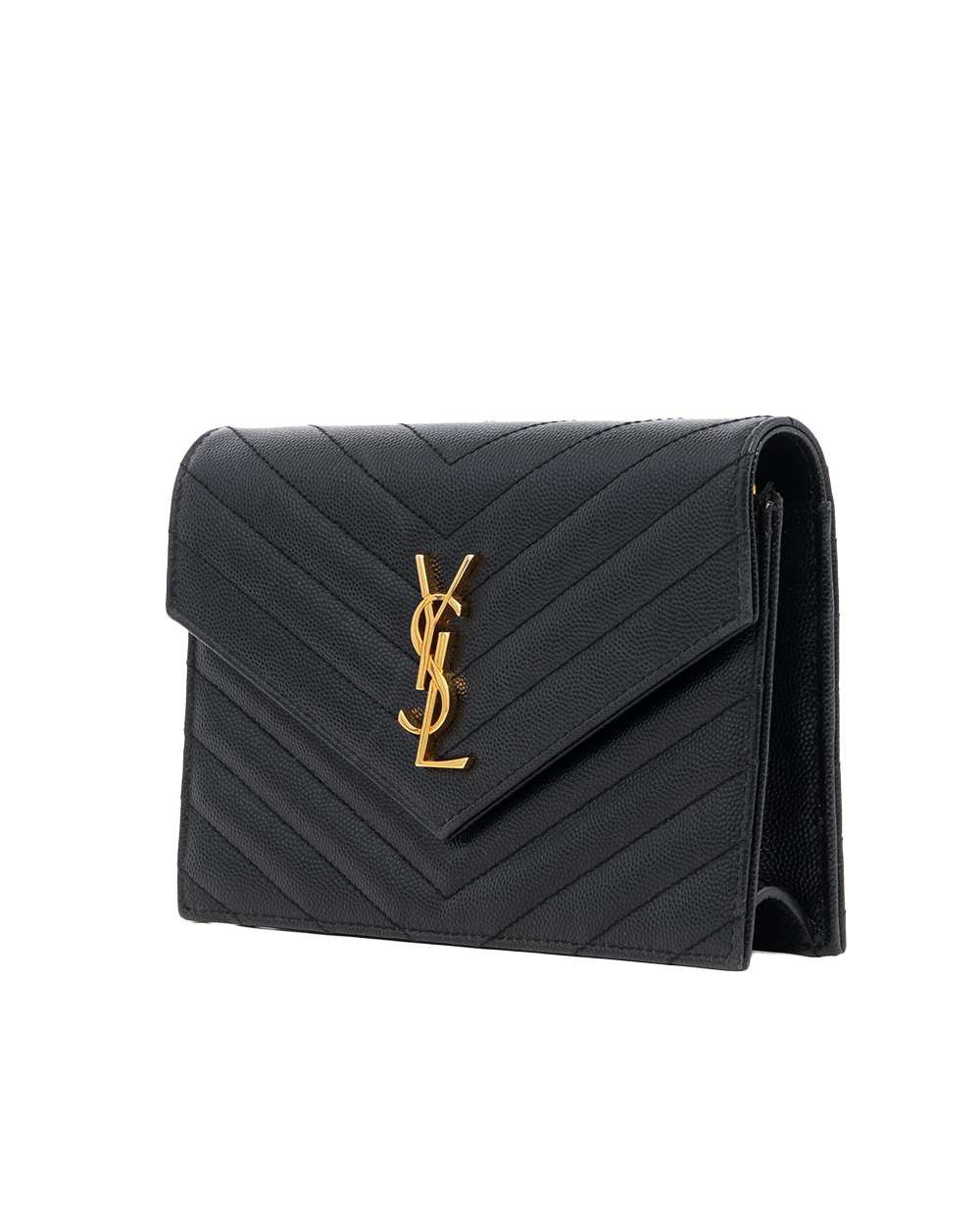 YSL WOC 7.5 BLACK CHEVRON GHW GUE 393953 0118 09423