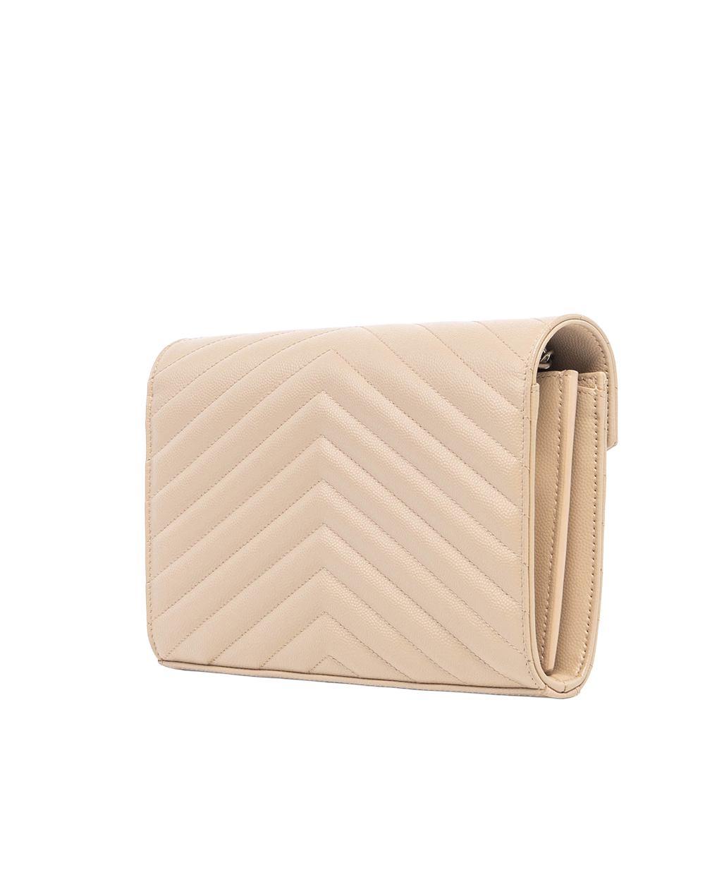 YSL WOC 9.5 BEIGE CHEVRON SHW 09472