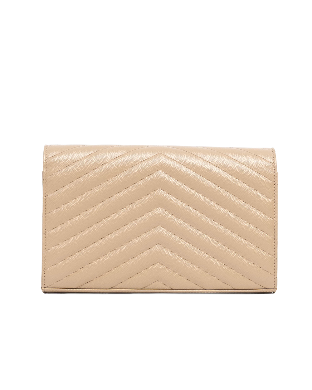 YSL WOC 9.5 BEIGE CHEVRON SHW 09473