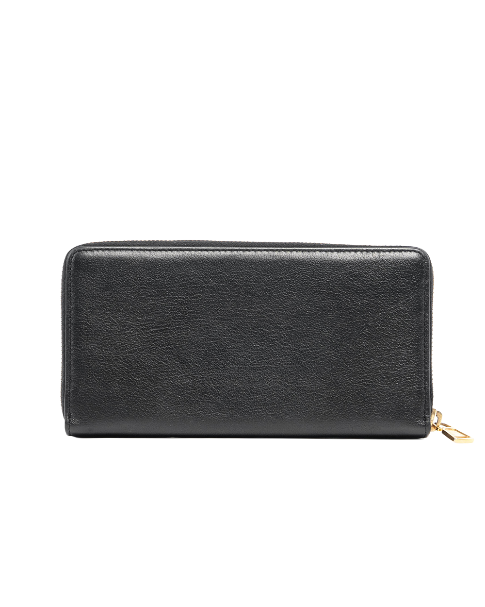 YSL ZIPPY WALLET LONG BLACK CALF GHW Y2015 09622