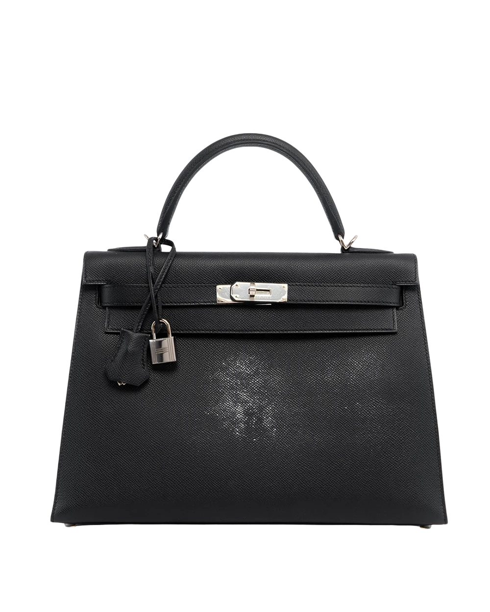 BA220901087 HERMES KELLY 32 EPSOM BLACK PHW STAMP A