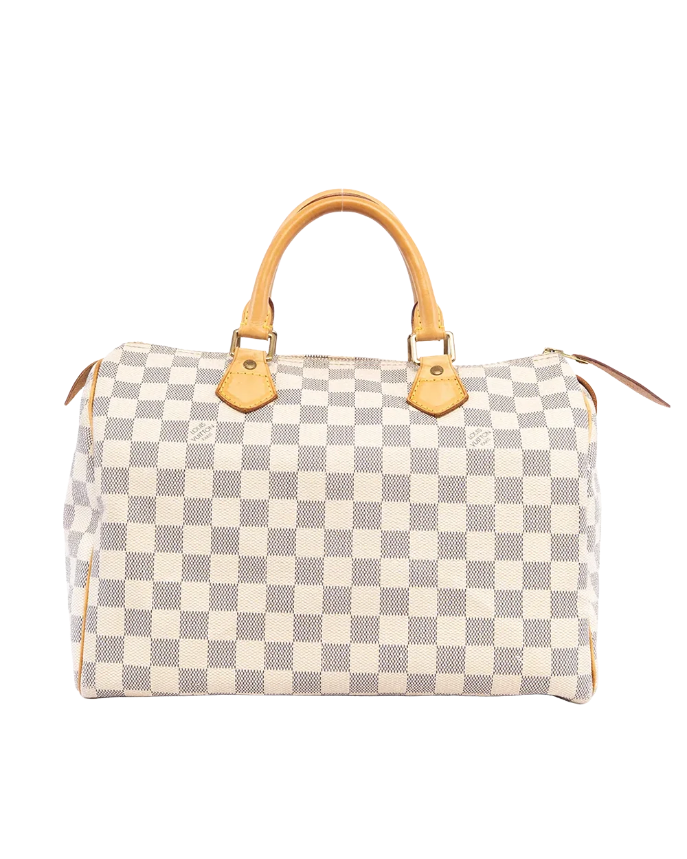 BA244473 LV SPEEDY 30 WHITE AZUR DAMIER CANVAS GHW SP1026