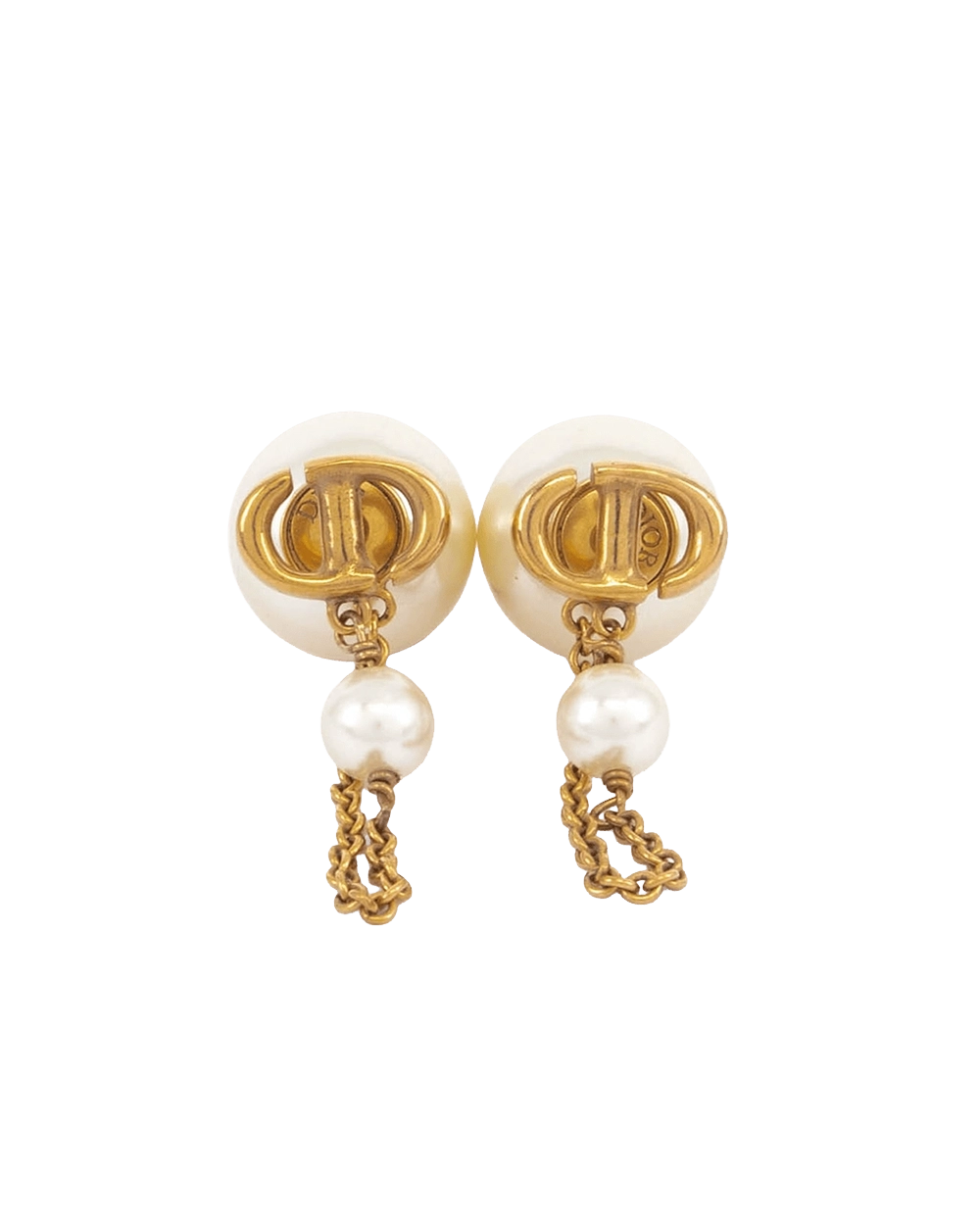 BA245148 DIOR TRIBALES EARRINGS PEARL GHW 05768