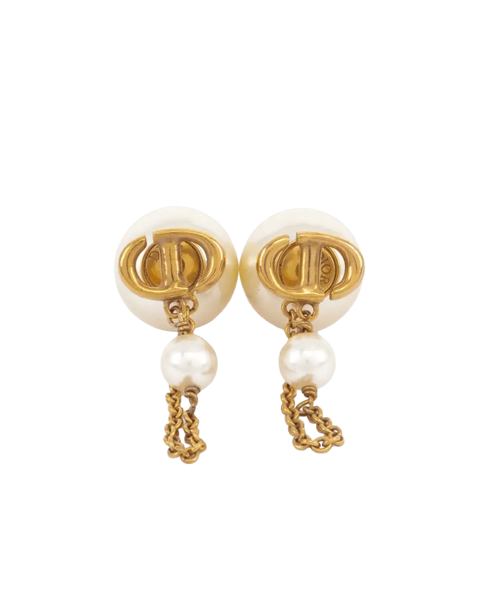 BA245148 DIOR TRIBALES EARRINGS PEARL GHW 05768