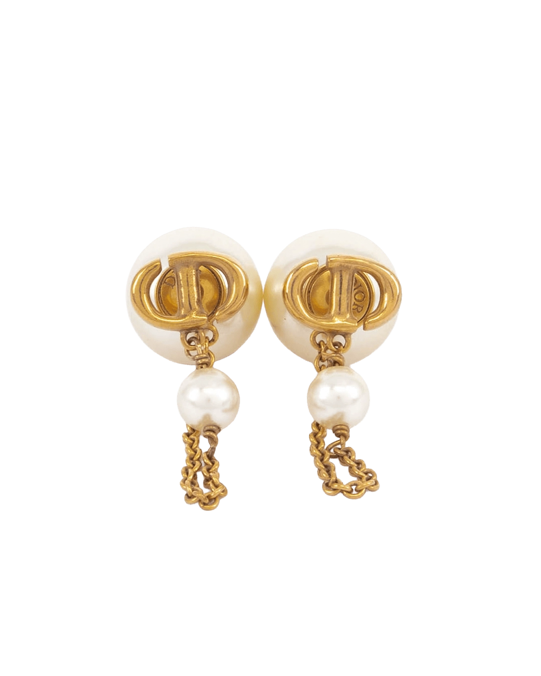 BA245148 DIOR TRIBALES EARRINGS PEARL GHW 05768