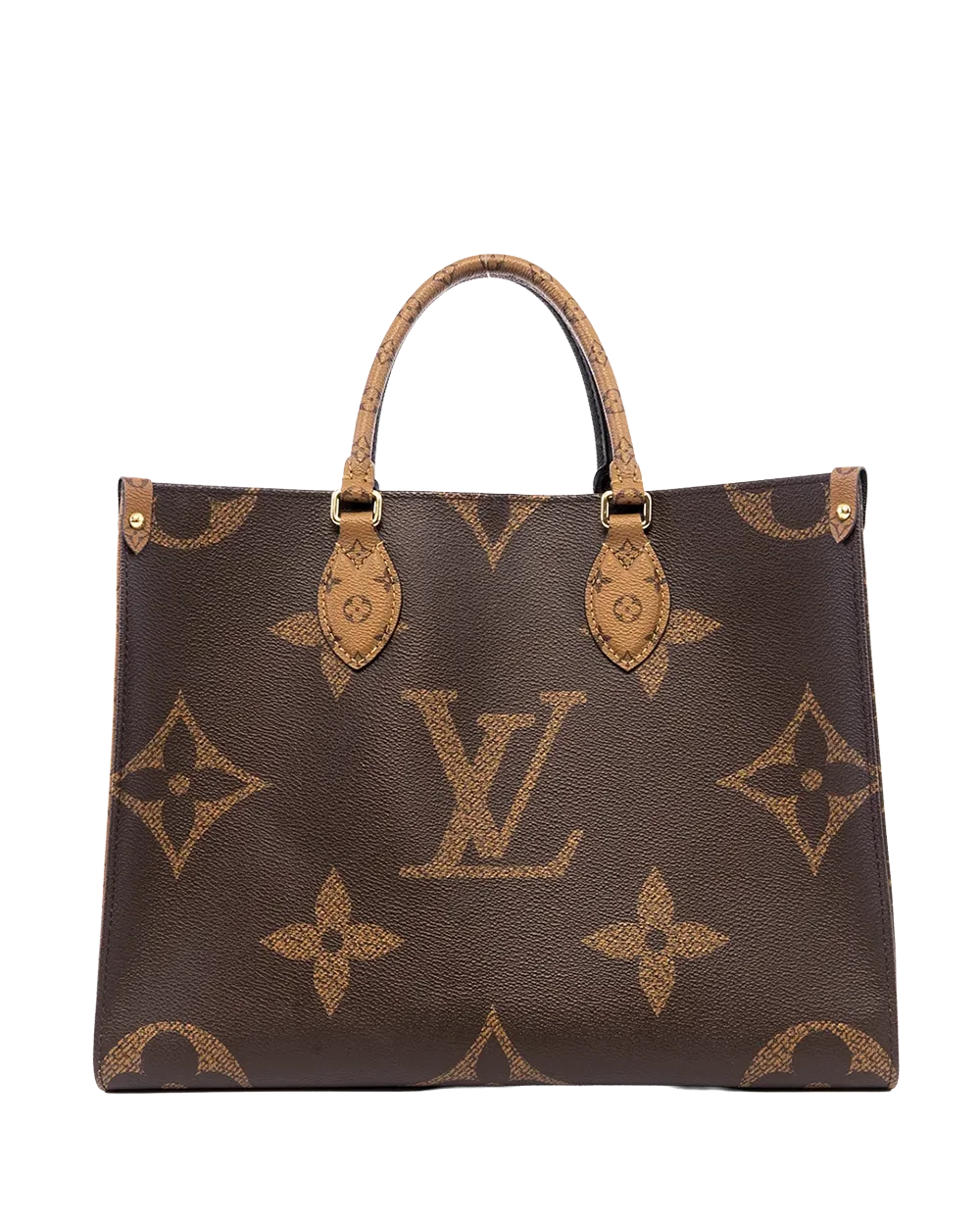 BA254360 LV ON THE GO MM BROWN GIANT MONOGRAM CANVAS GHW MICROCHIP