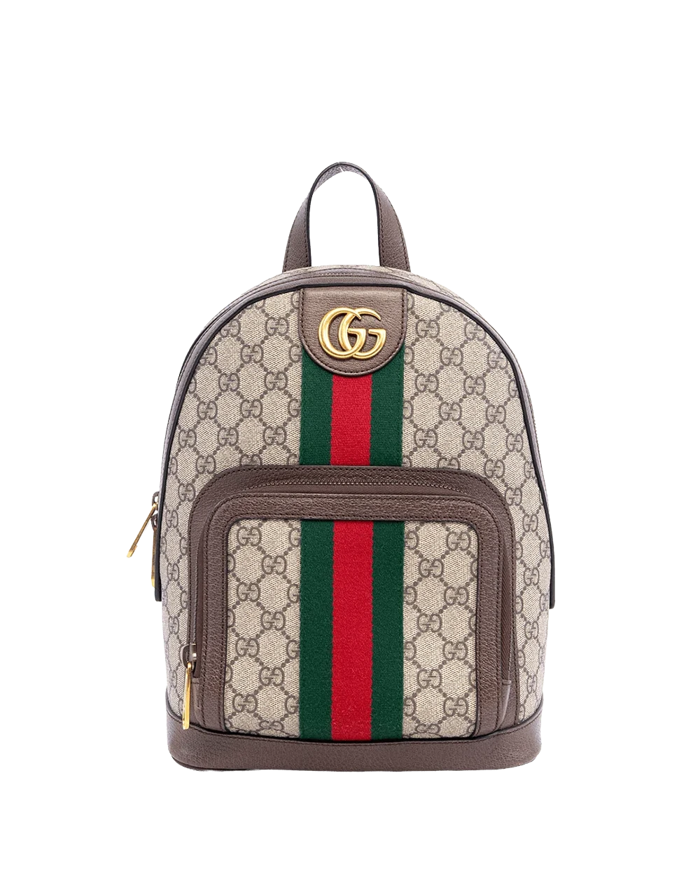 BA254904 GUCCI OPHIDIA BACKPACK SMALL BROWN GG MONOGRAM CANVAS GHW 547965 493075