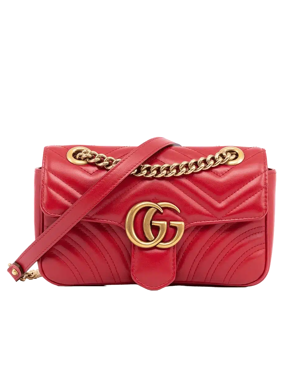 BA258059 GUCCI MARMONT 22 RED CALF GHW 446744 520981 result