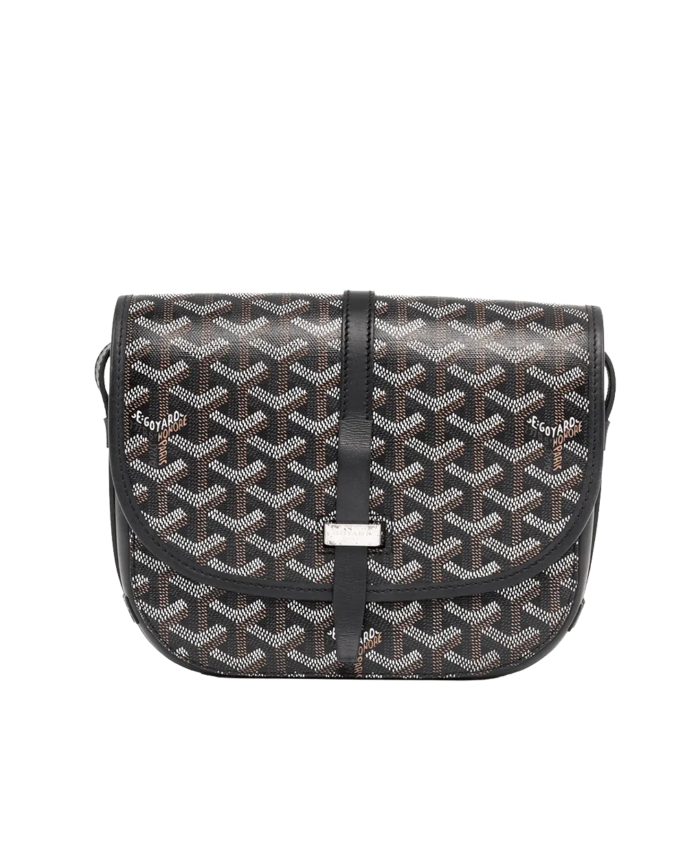 BA258371 GOYARD BELVEDERE PM BLACK CANVAS SHW IDC 020185 06422