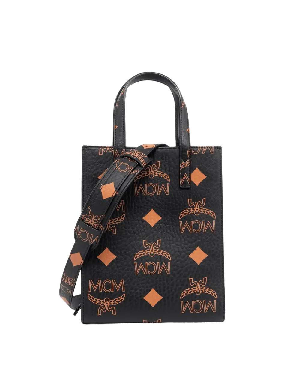 BA258757 MCM AREN TOTE MINI BLACK CANVAS BHW MMTDATA01BK001 06254