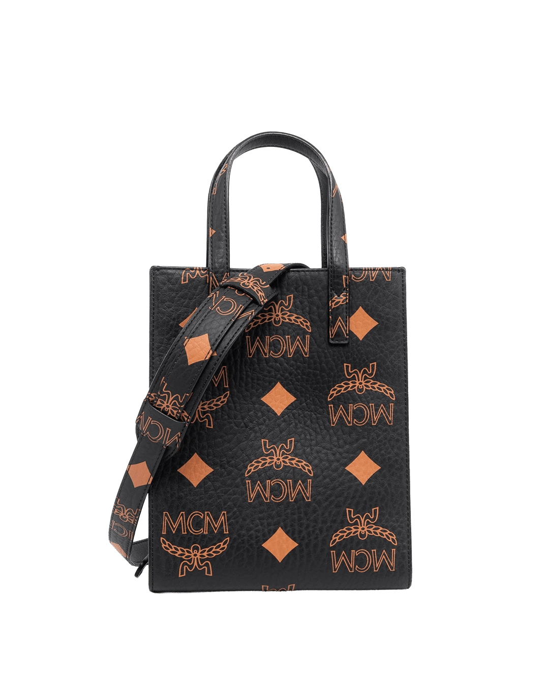 BA258757 MCM AREN TOTE MINI BLACK CANVAS BHW MMTDATA01BK001 06254