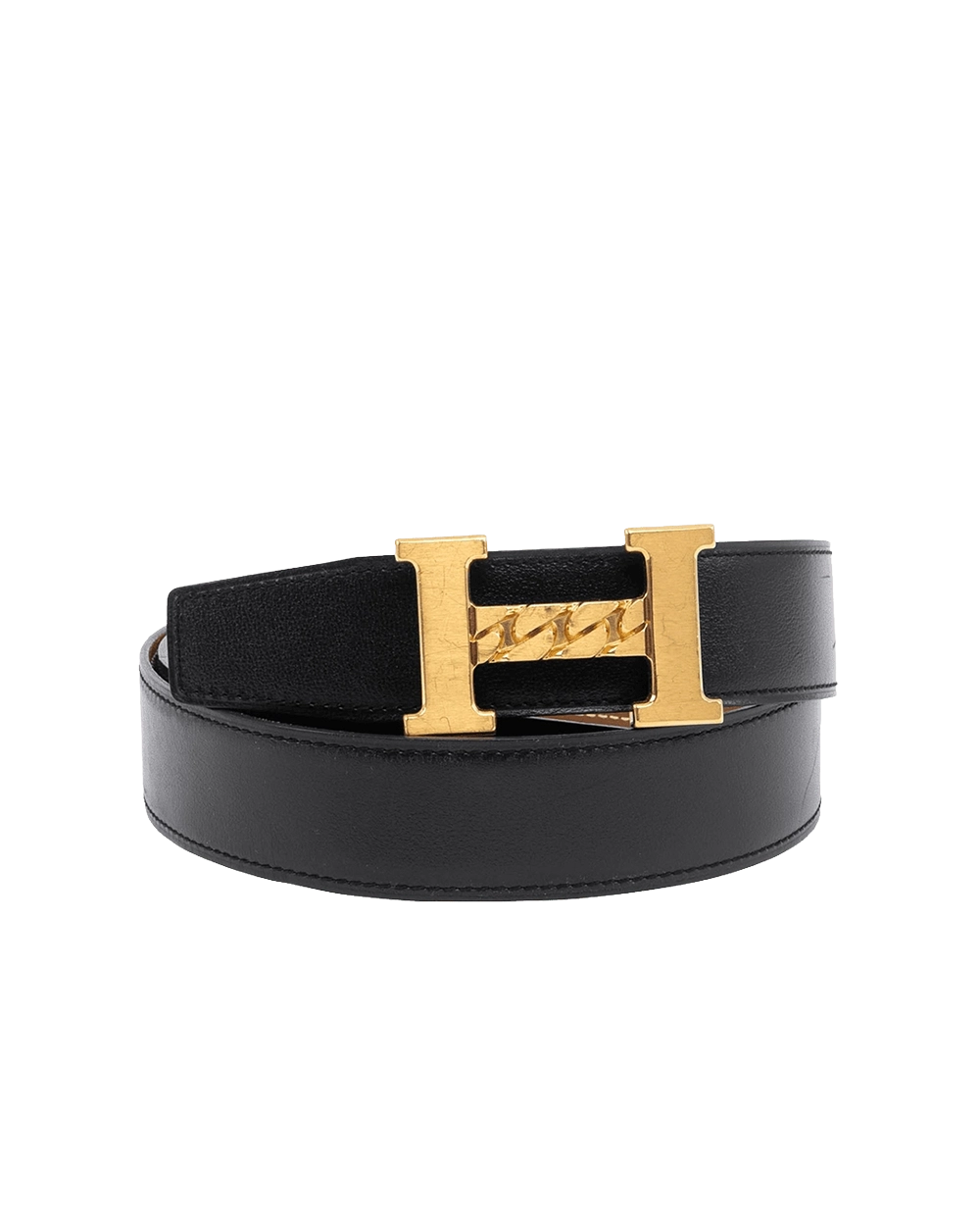 BA259476 HERMES BELT 3 CM 80 CM BLACK NOIR GOLD Z TY 220 06035