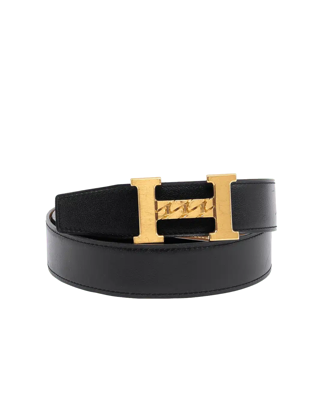 BA259476 HERMES BELT 3 CM 80 CM BLACK NOIR GOLD Z TY 220 06035