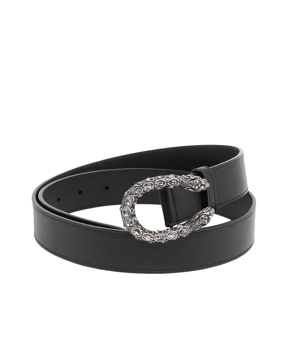 BA259479 GUCCI BELT 3 CM 85 BLACK CALF RSHW 06019