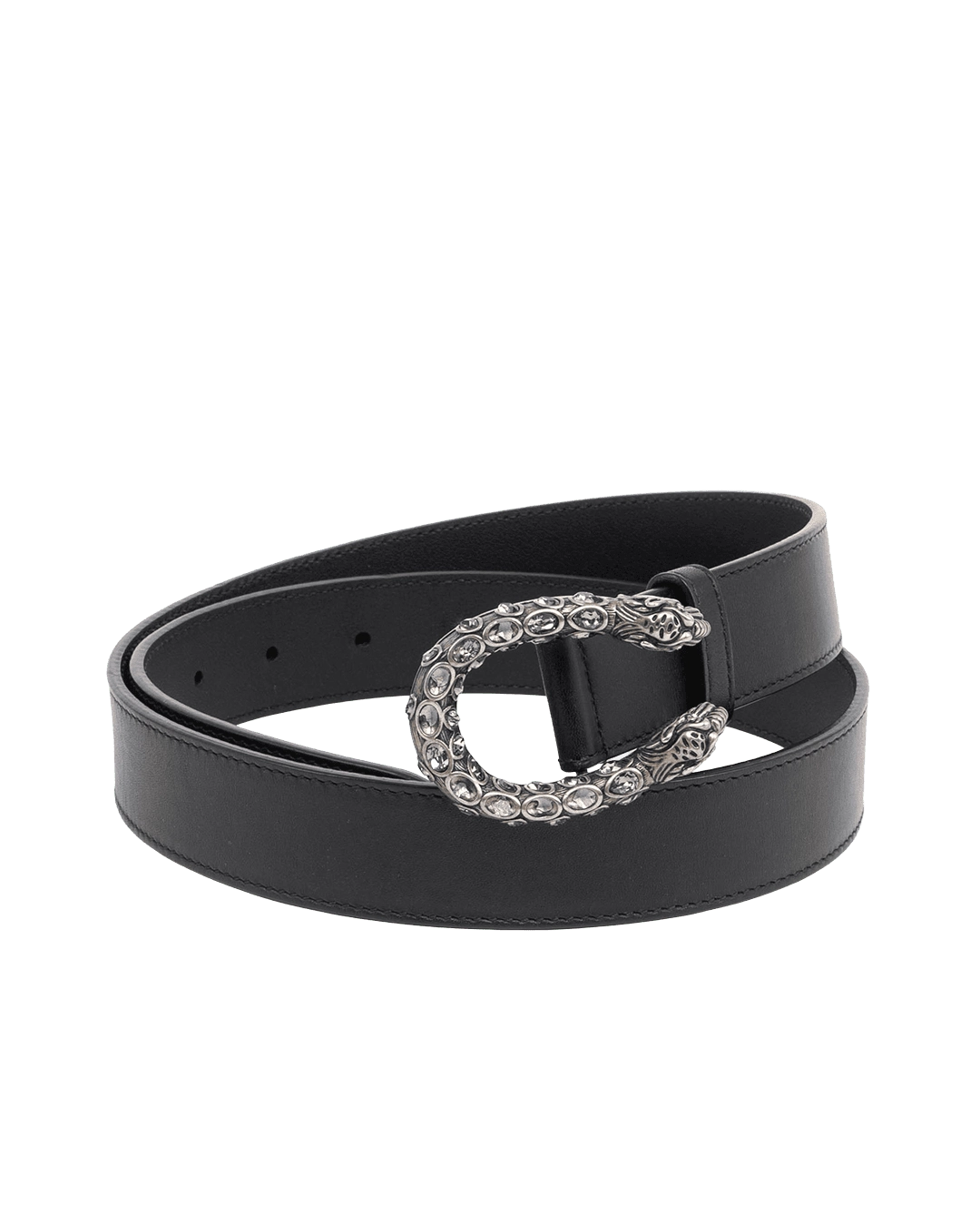 BA259479 GUCCI BELT 3 CM 85 BLACK CALF RSHW 06019