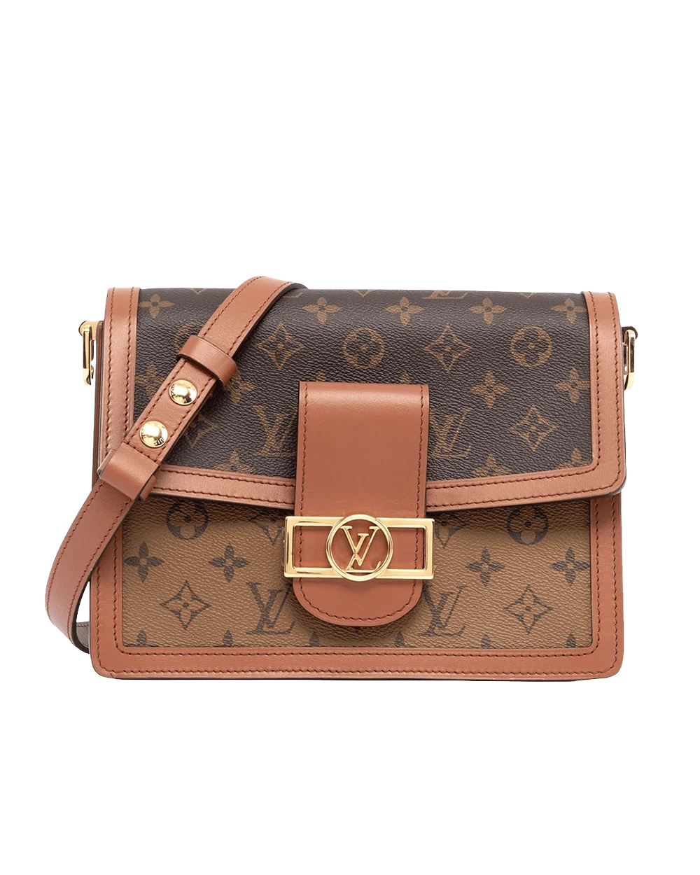 BA259556 LV DAUPHINE MM BROWN MONOGRAM REVERSE GHW MICROCHIP 06290
