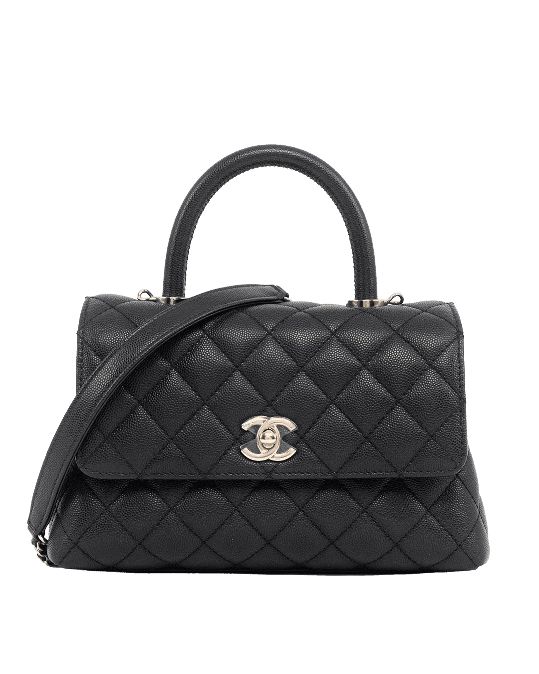 BA259561 CHANEL COCO 9.5 BLACK CAVIAR GHW JPAN3UJL result