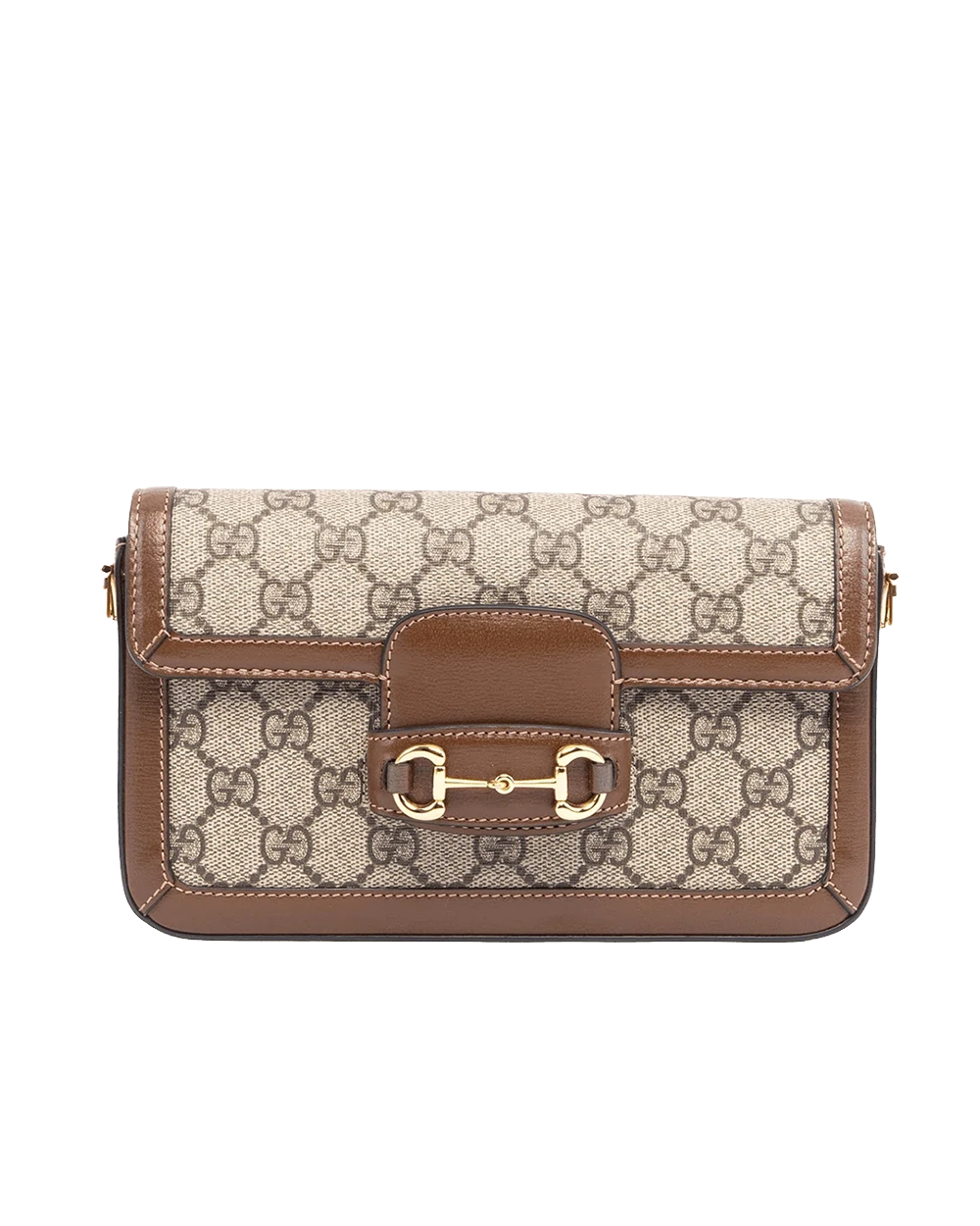 BA259571 GUCCI HORSEBIT 1955 SHOLDER BAG SMALL BROWN GG MONOGRAM CANVAS GHW 05851
