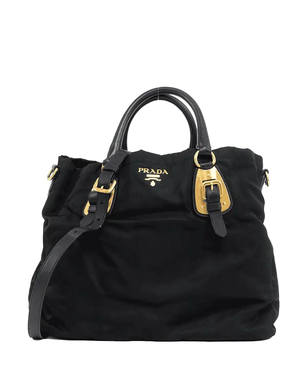 BA260045 PRADA TESSUTO TOTE BLACK NYLON GHW BN1902 result
