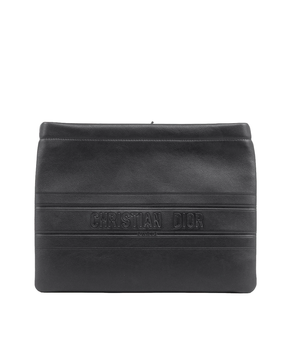 BA260127 DIOR CLUTCH BLACK CALF GHW 40 MA 1200