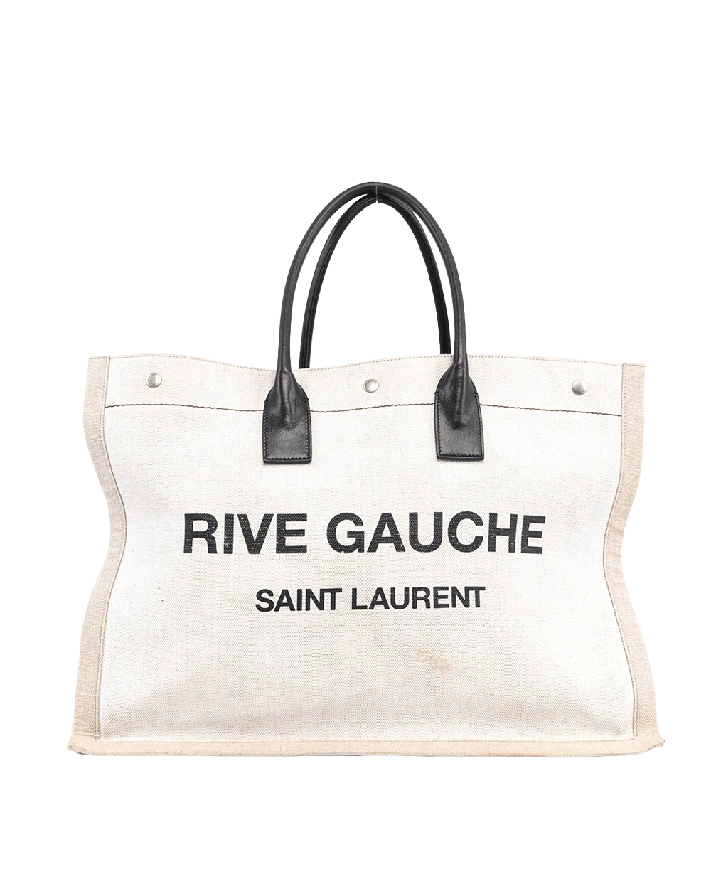 BA260133 YSL RIVE GAUCHE TOTE LARGE BEIGE CANVAS SHW GNR509415 1213