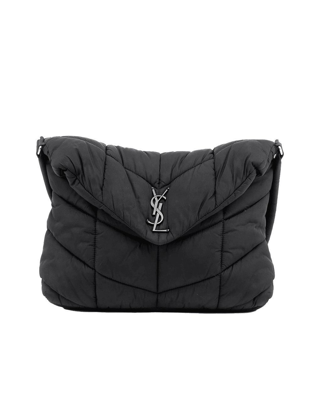 BA260137 YSL PUFFER MEDIUM BLACK NYLON SOBLACK GAB733630 1222