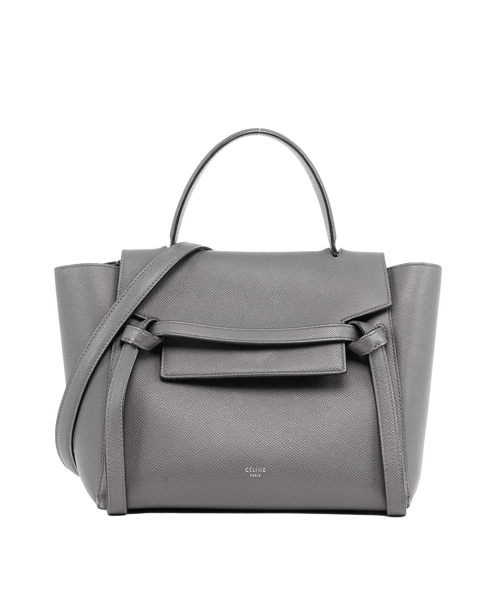 BA260155 CELINE BELT BAG MICRO GREY CALF GHW S SL 4157