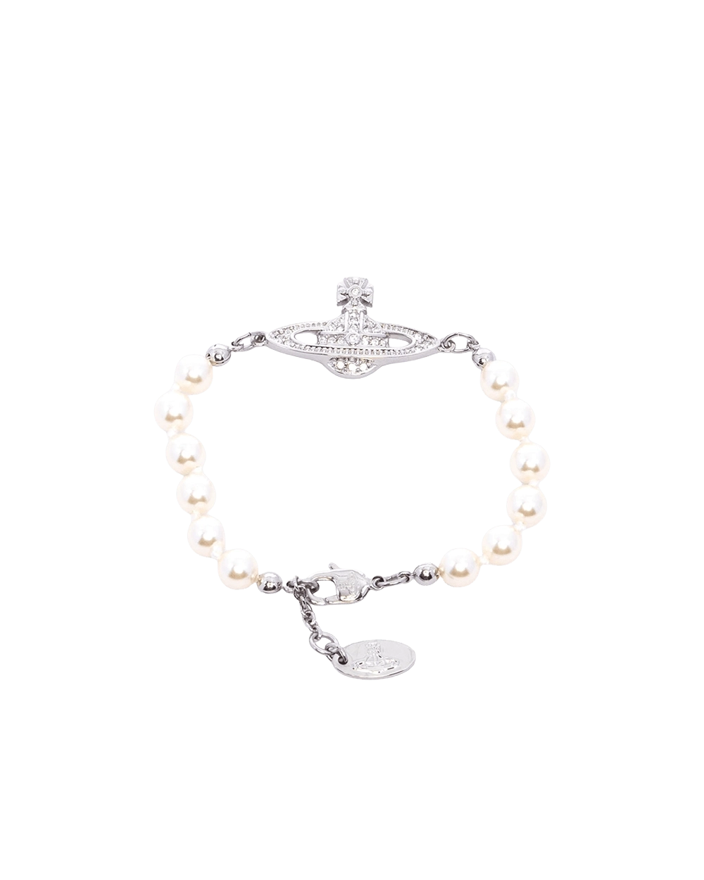 BA260193 NEW VIVIENNE WESTWOOD WOMEN S BRACLET SILVER PEARL