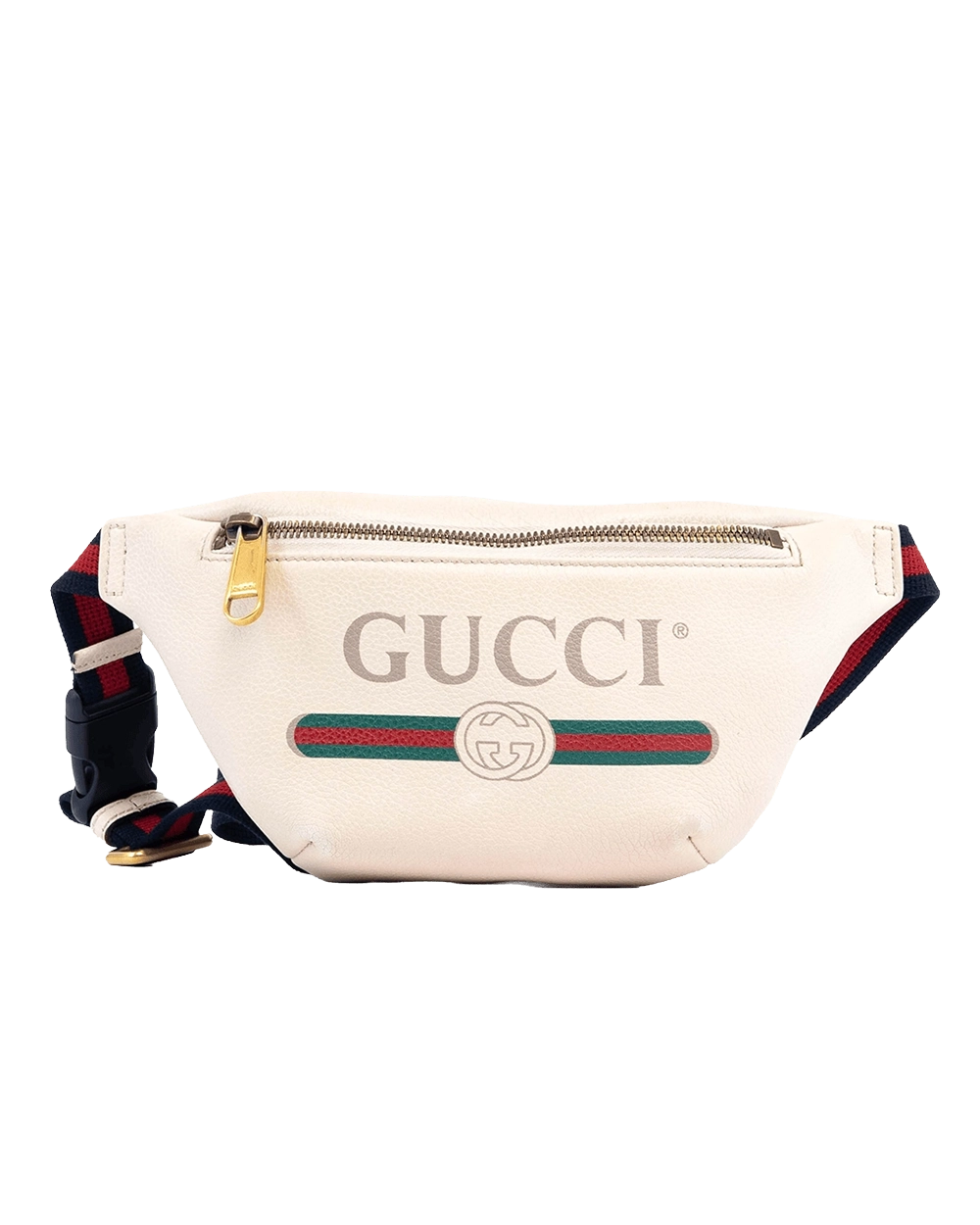 BA260229 GUCCI BELT BAG MINI WHITE CALF GHW 527792 436628