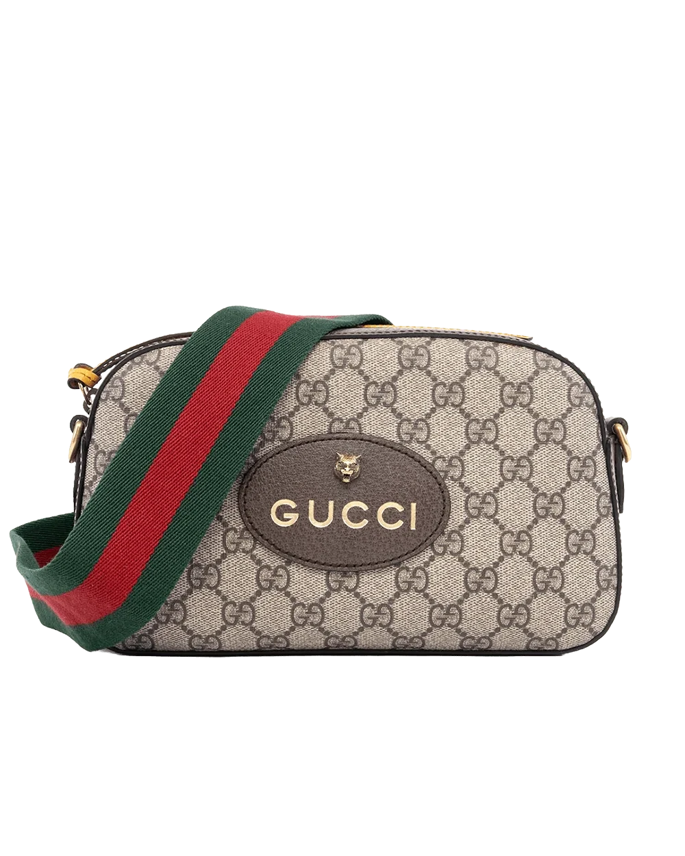 BA260256 GUCCI CAMERA TIGER BROWN GG MONOGRAM CANVAS GHW 476466 498879