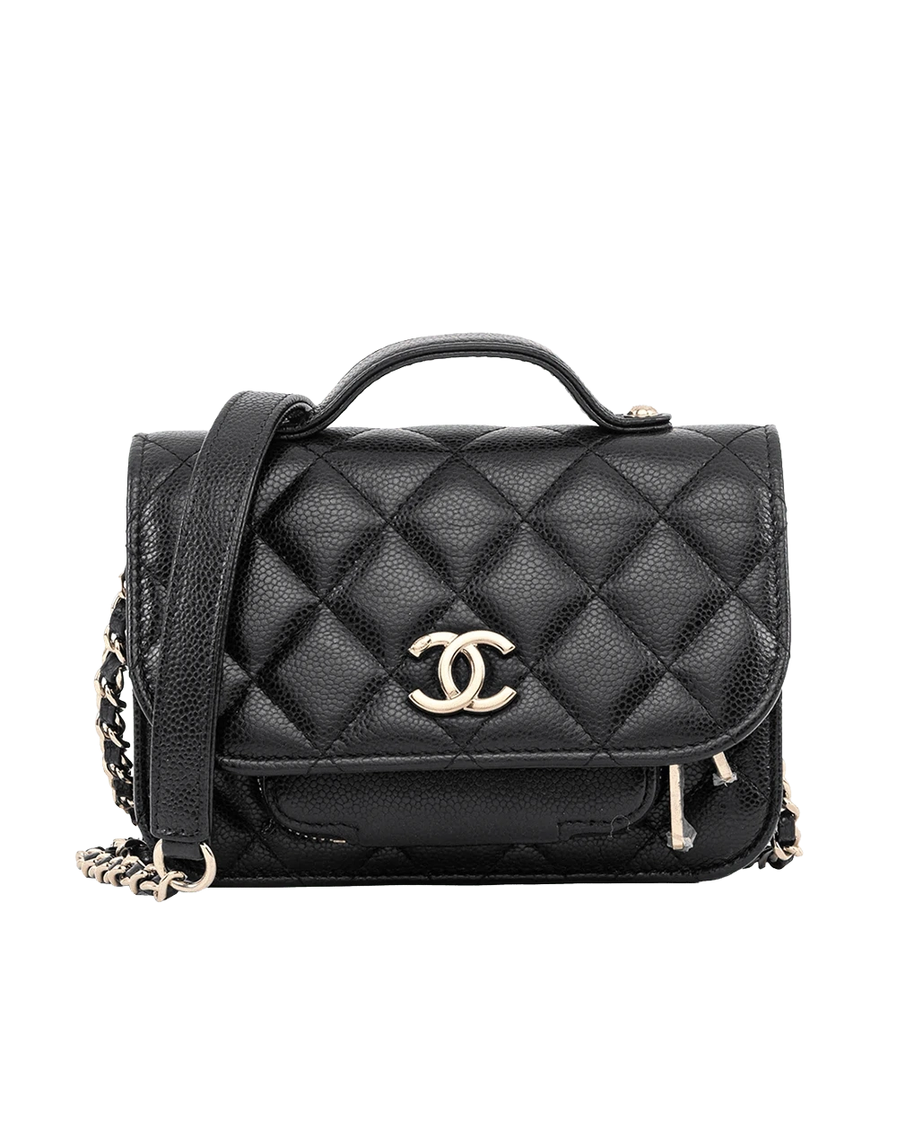 BA260259 CHANEL AFFINTY BLACK CAVIAR GHW PJUXJ0U5