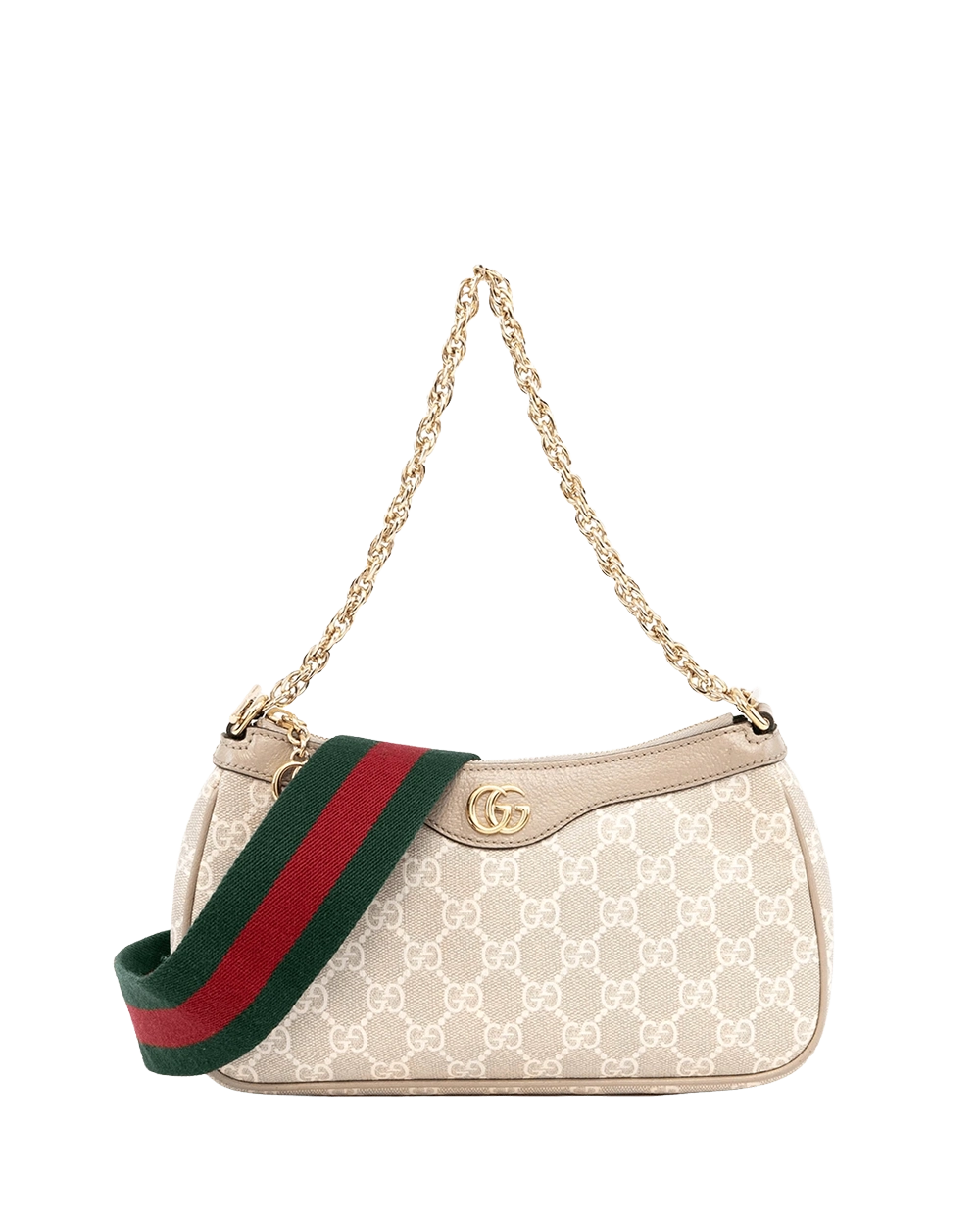BA260293 GUCCI OPHIDIA SHOULDER BAG SMALL BEIGE GG MONOGRAM CANVAS GHW 735132 525040