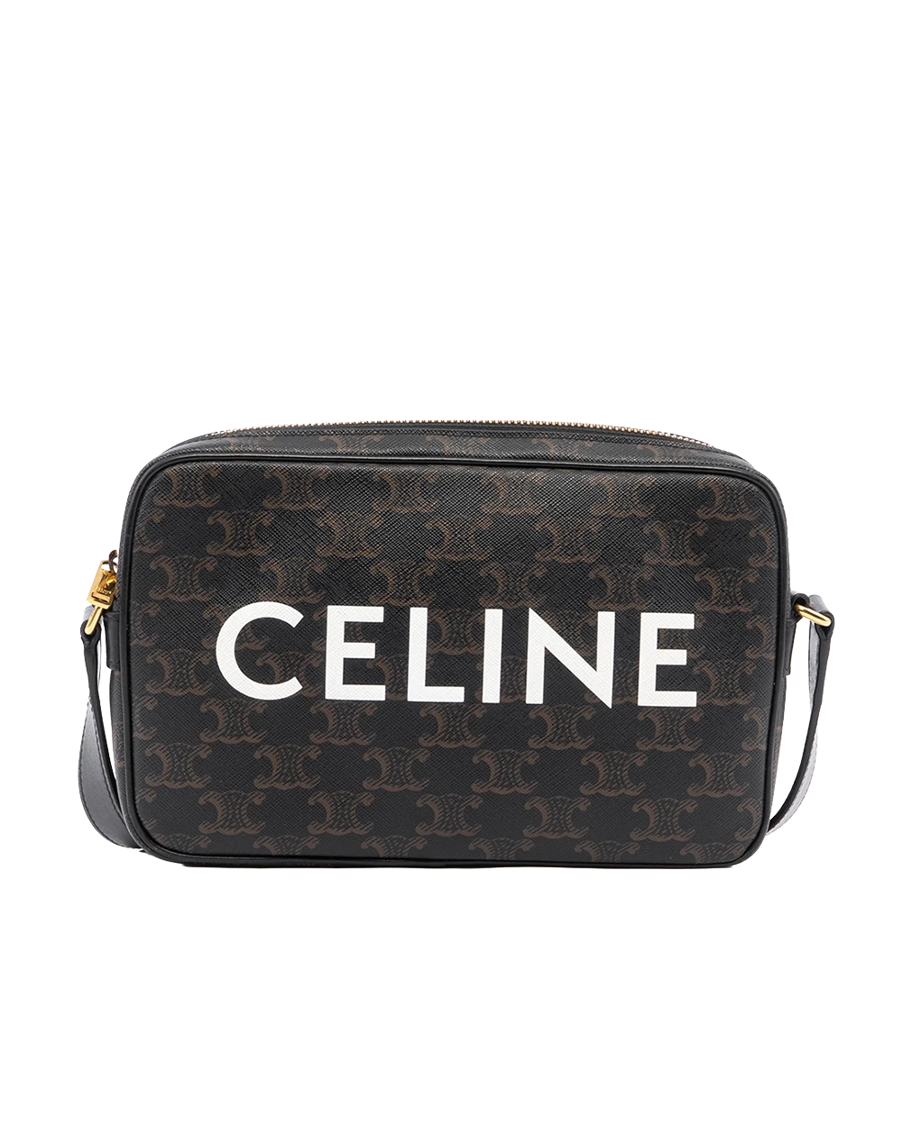 BA260419 CELINE HORIZON MESSENGER MEDIUM BROW TAN CANVAS GHW W CU 3223