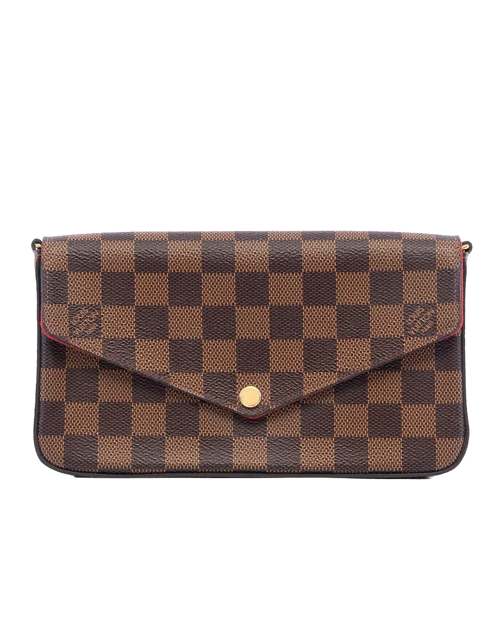 BA260425 LV POCHETTE FELICIE BROWN DAMIER CANVAS GHW M14139