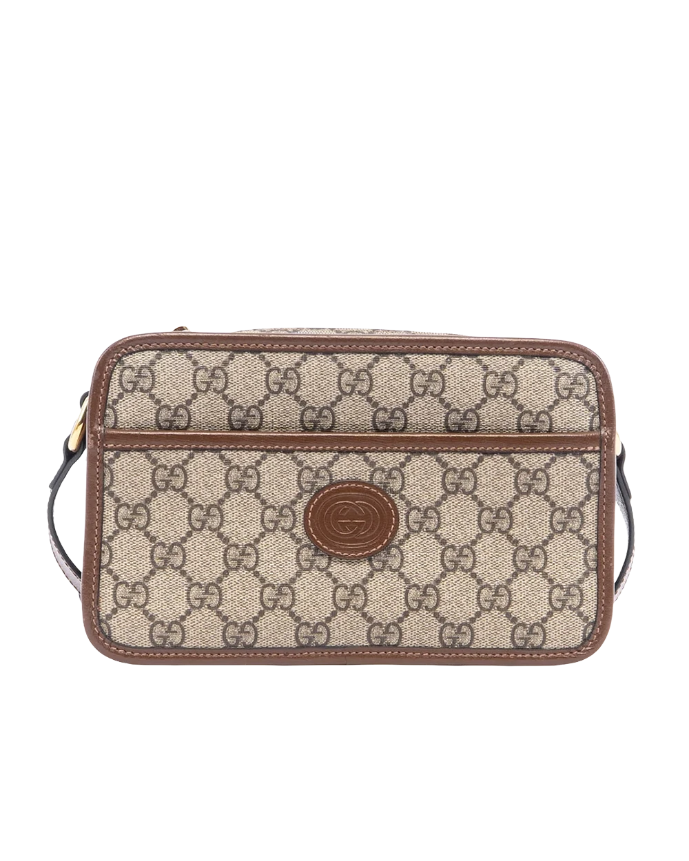 BA260456 GUCCI INTERLOCK G MINI BROWN GG MONOGRAM CANVAS GHW 658572 2184