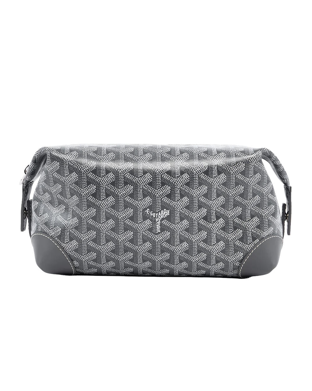 BA260522 NEW GOYARD BOLING 25 TOILETRY GREY CANVAS SHW CHN 120251